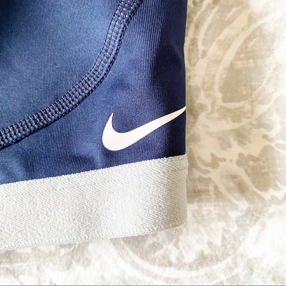 NIKE Sports Bra Navy Blue Gray XL NEW - Picture 3 of 7